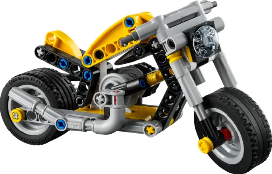 LEGO Technic 42225 Yellow Motorcycle Vehicle