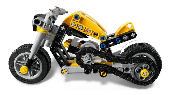 LEGO Technic 42225 Yellow Motorcycle Vehicle