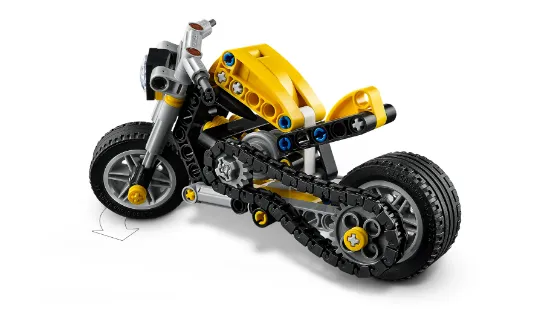 LEGO Technic 42225 Yellow Motorcycle Vehicle