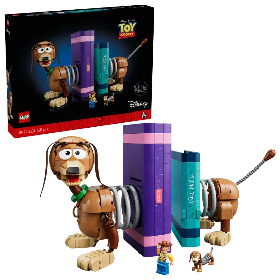 LEGO Disney and Pixar 43301 Toy Story Slinky Dog Bookends package