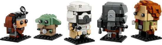 Picture of LEGO Star Wars BrickHeadz 40856 The Mandalorian and Grogu: Allies & Villains