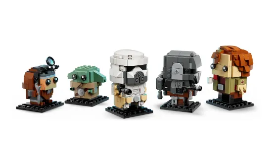 Picture of LEGO Star Wars BrickHeadz 40856 The Mandalorian and Grogu: Allies & Villains