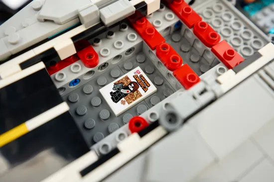 playing LEGO Marvel 76354 S.H.I.E.L.D. Helicarrier