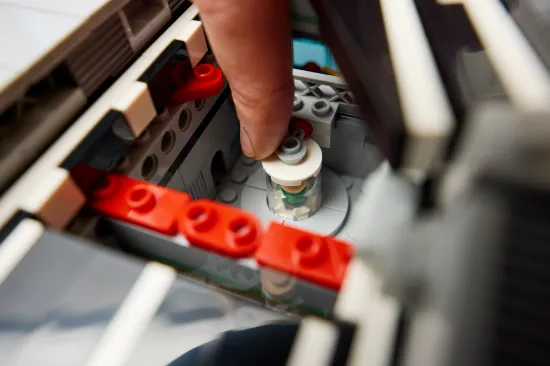 playing LEGO Marvel 76354 S.H.I.E.L.D. Helicarrier