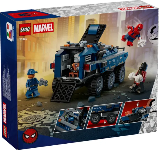 LEGO Marvel 76349 Spider-Man Prison Transport Chase for boys package