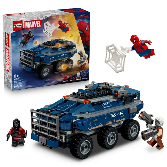 LEGO Marvel 76349 Spider-Man Prison Transport Chase for boys package