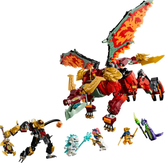Picture of LEGO Ninjago 71868 Wyldfyre's Transforming Dragon Mech