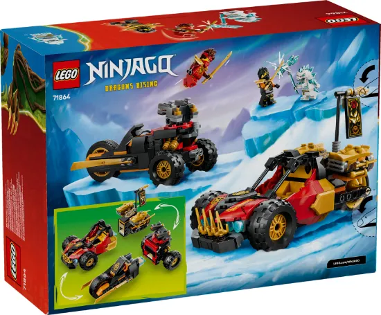 Picture of LEGO Ninjago 71864 Kai and Cole’s Combiner Vehicles