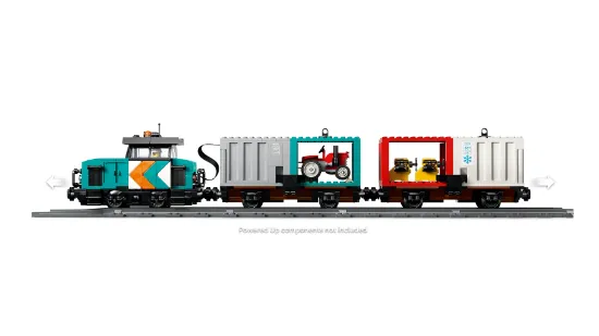 Picture of LEGO City 60509 Harbor Freight Train with Crane & Truck