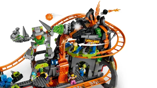 Picture of LEGO City 60501 Lava Land Roller Coaster Park