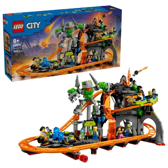 Picture of LEGO City 60501 Lava Land Roller Coaster Park