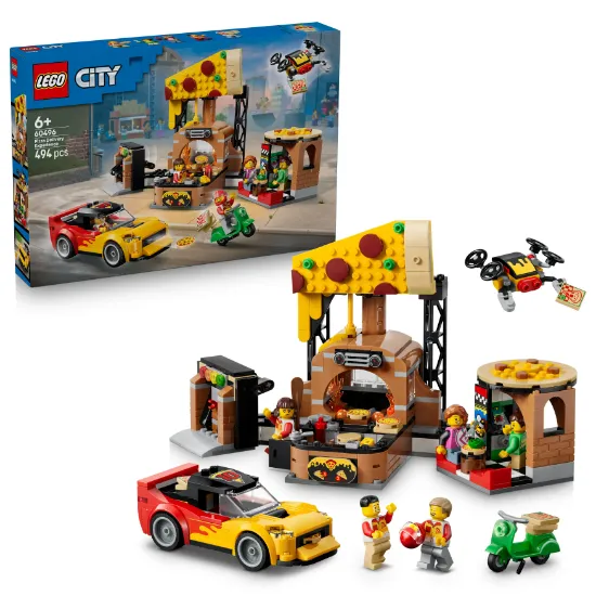 Picture of LEGO City 60496 Pizza Delivery Experience with Vehicles