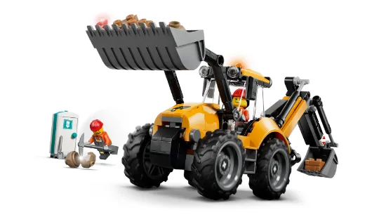 Picture of LEGO City 60480 Yellow Backhoe Loader