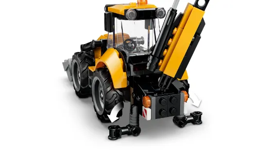 Picture of LEGO City 60480 Yellow Backhoe Loader