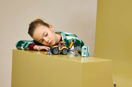 Picture of LEGO City 60480 Yellow Backhoe Loader