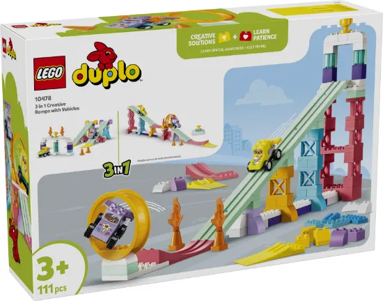 Picture of LEGO DUPLO 10478 Town 3 in 1 Creative Ramps with Vehicles