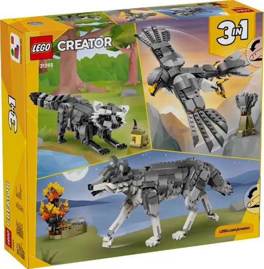 Picture of LEGO Creator 31393 Forest Animals: Gray Wolf