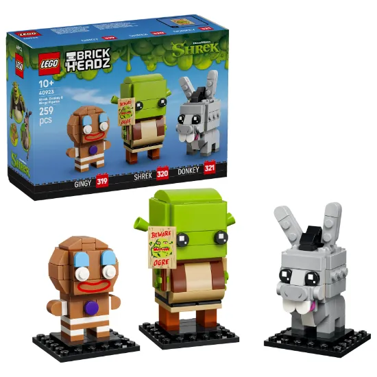 Picture of LEGO BrickHeadz 40923 Shrek, Donkey & Gingy Figures