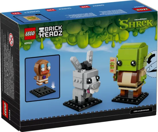 Picture of LEGO BrickHeadz 40923 Shrek, Donkey & Gingy Figures
