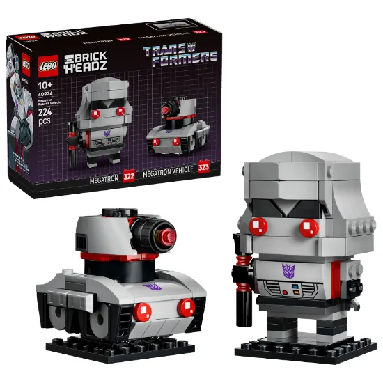 Picture of LEGO BrickHeadz 40924 Transformers Megatron Robot & Vehicle