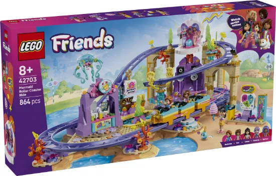 LEGO Friends 42703 Mermaid Roller Coaster Ride package