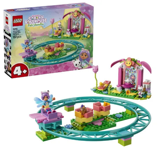 Picture of LEGO Gabby’s 11214 Dollhouse Fairy Roller Coaster and Tea Party