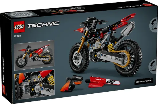 LEGO Technic 42238 Ducati Desmo450 MX Factory Motorcycle package