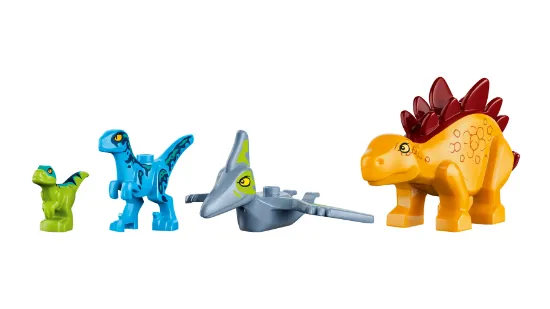Picture of LEGO Jurassic 77981 Velociraptor, Stegosaurus & Pteranodon Rescue