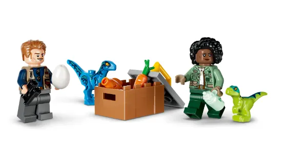 Picture of LEGO Jurassic 77981 Velociraptor, Stegosaurus & Pteranodon Rescue