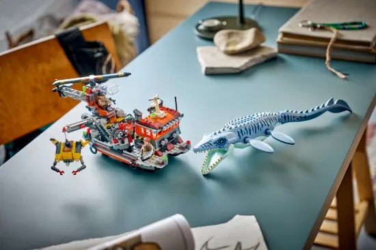 Picture of LEGO Jurassic 77983 World Mosasaurus Dinosaur Boat Attack